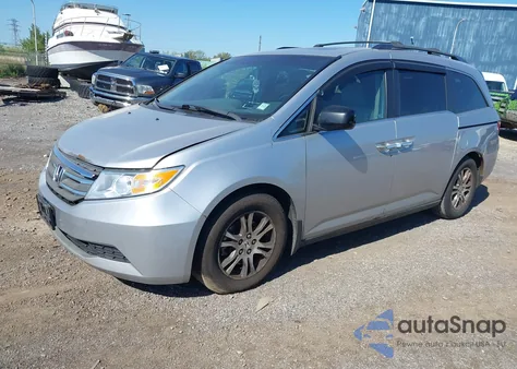 2011 Honda Odyssey Ex-L from USA, damaged, VIN 5FNRL5H68BB037435